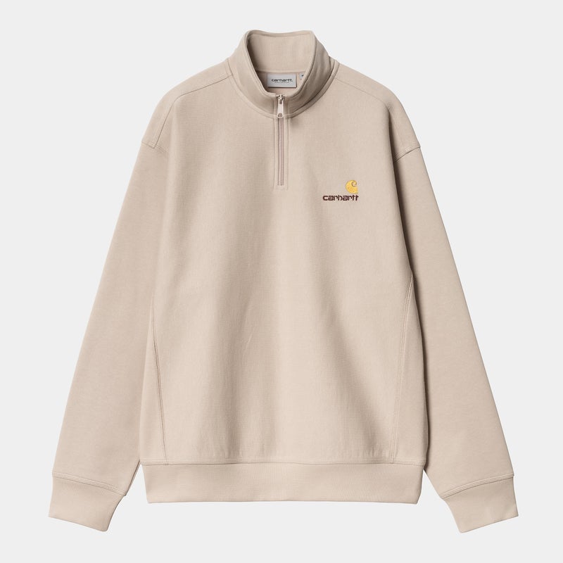 Carhartt Half Zip American Script, fleur de sel