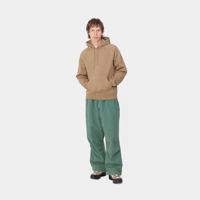 Carhartt Hooded Chase sweat, peanut / gold