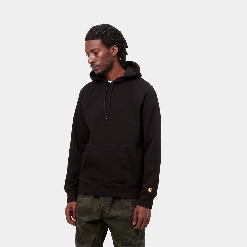 Carhartt Chase Hooded Sweat, black / gold