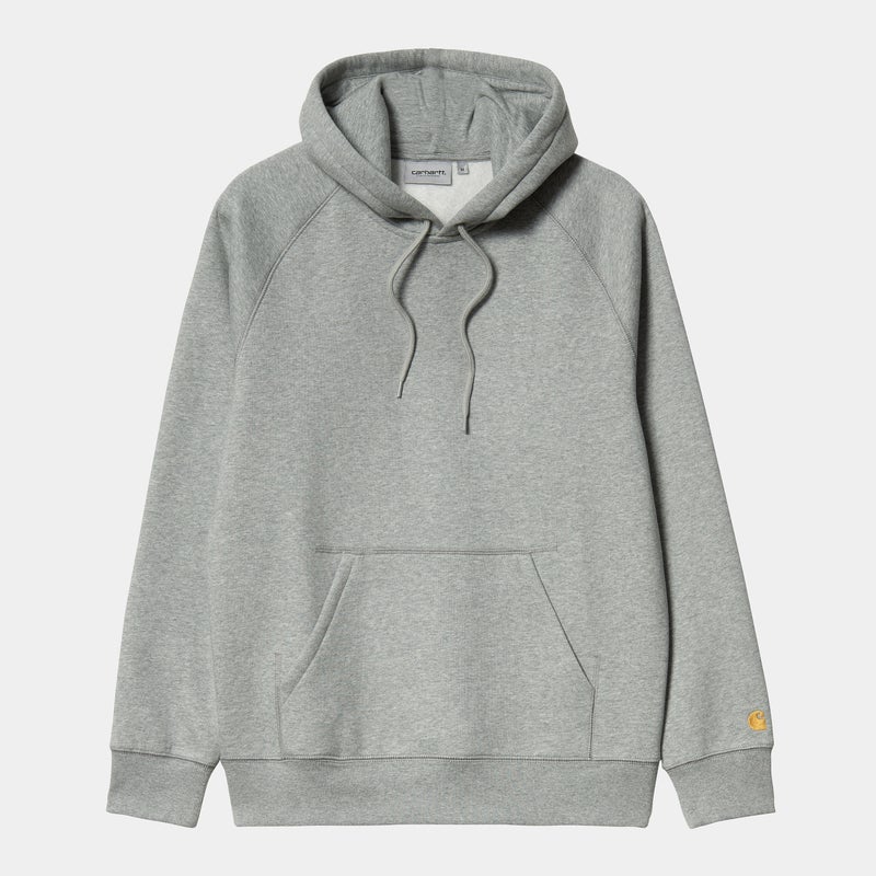 Carhartt Chase Hooded sweat, grey heather / gold