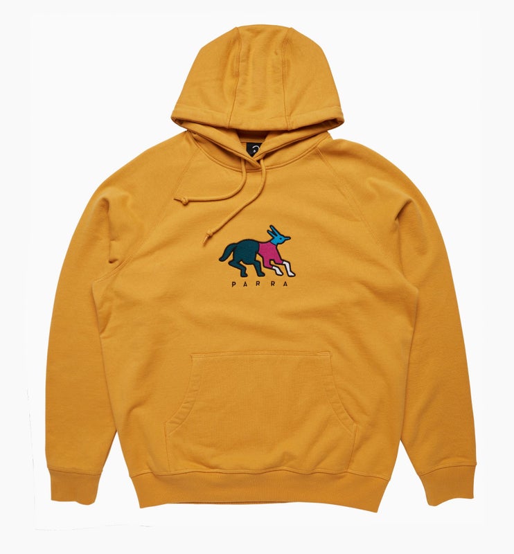 Parra Anxious Dog Hooded Sweat, gold yellow