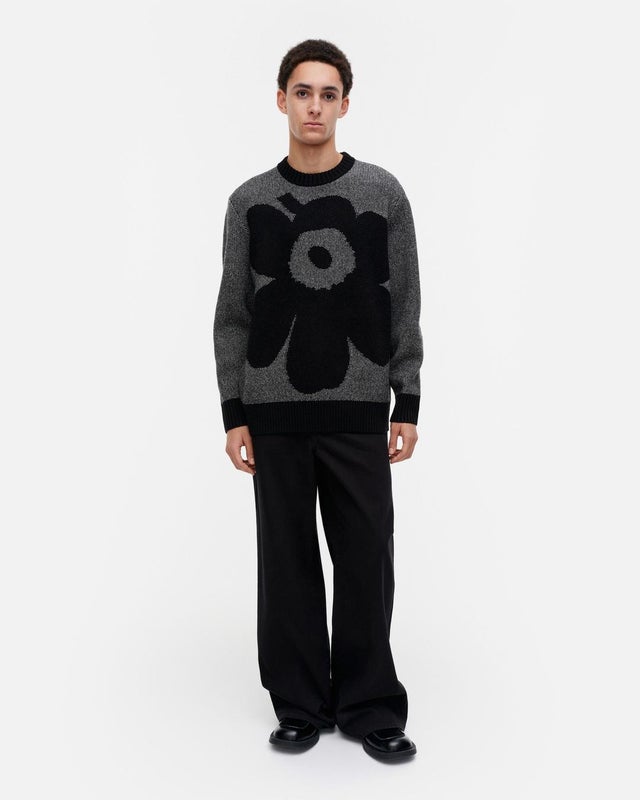 Marimekko Pehmyt Unikko,  black / gray