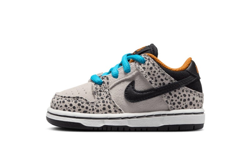 TODDLERS'S Nike SB Dunk Low 'Safari' (TD), phantom / black / monarch.