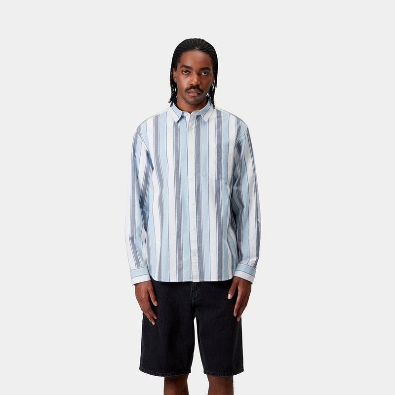 Carhartt Kendricks Shirt, blue / stripe