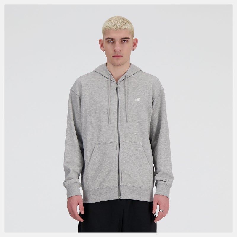 New Balance Sport Essentials Full Zip Hoodie, athletic grey