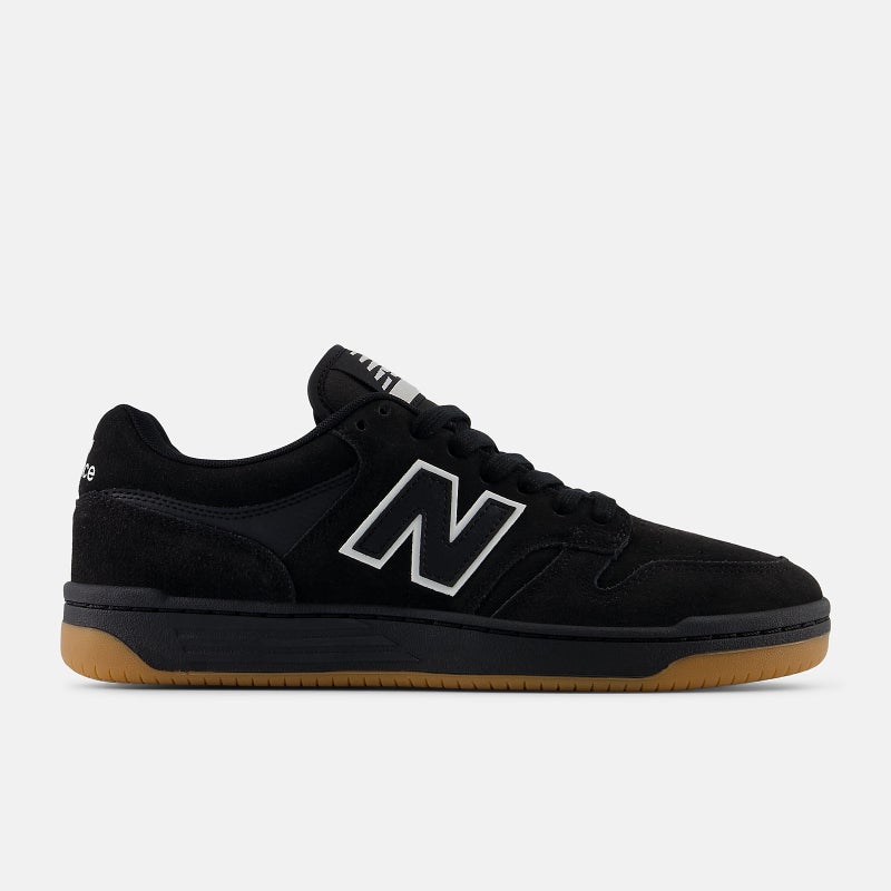 New Balance 480 'Suede Pack', black / white.