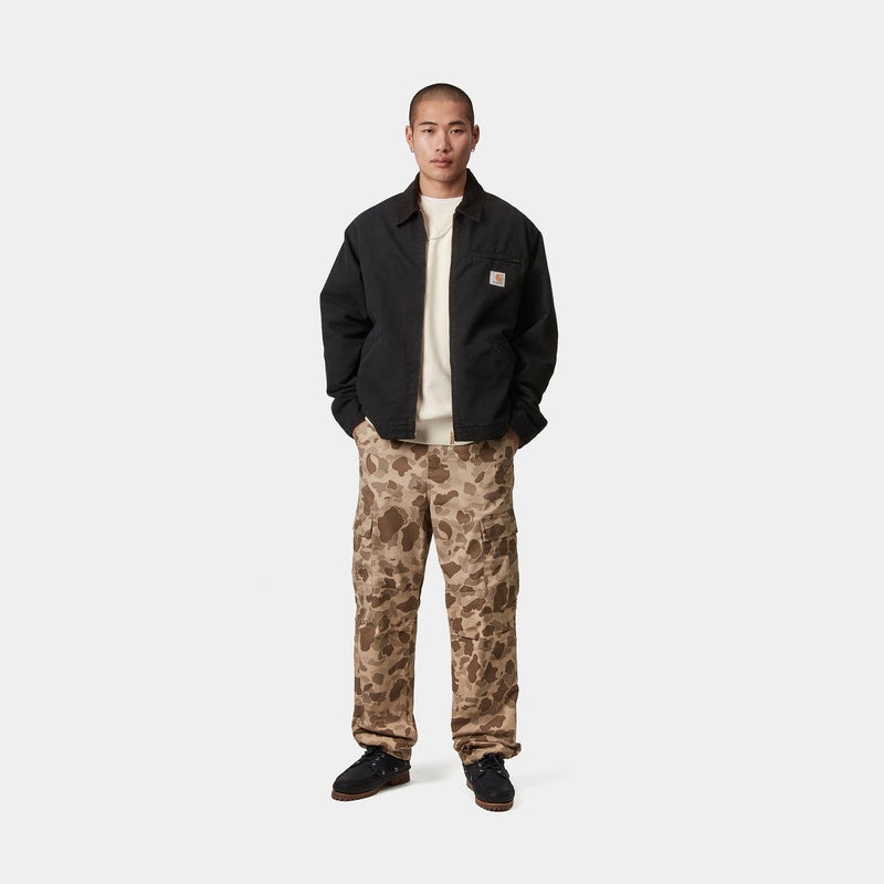 Carhartt OG Detroit Jacket (Summer), black / black aged canvas (Dearborn Canvas)