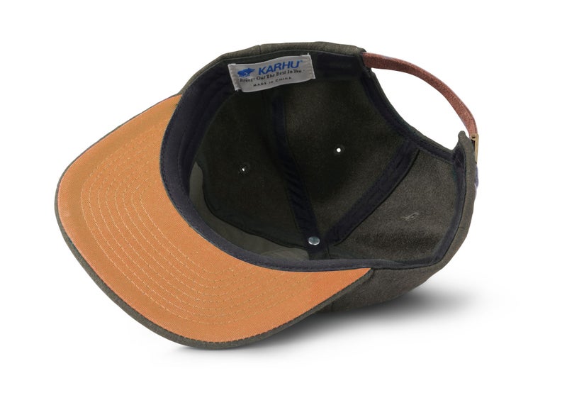 Karhu Logo Cap, dark olive / brown sugar