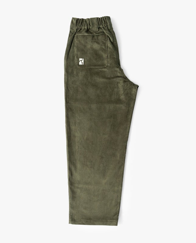Poetic Collective Poet Pants, olive corduroy