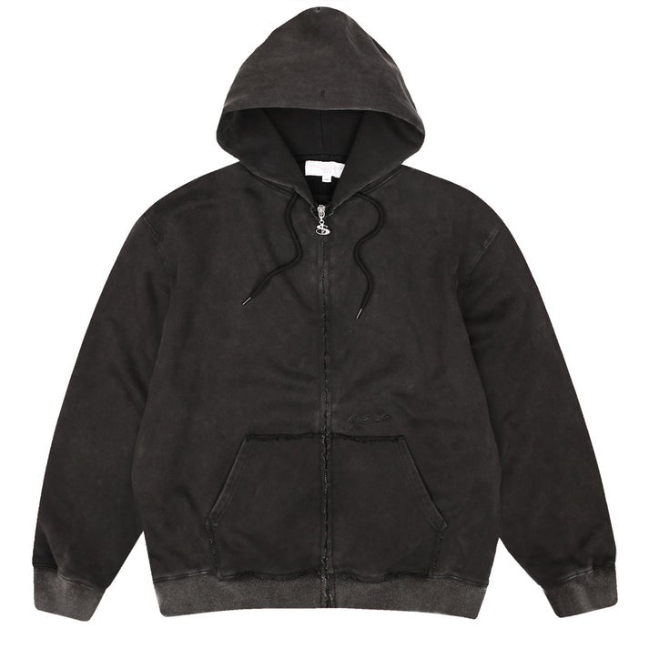 Yardsale Raw Edge Hoodie, black