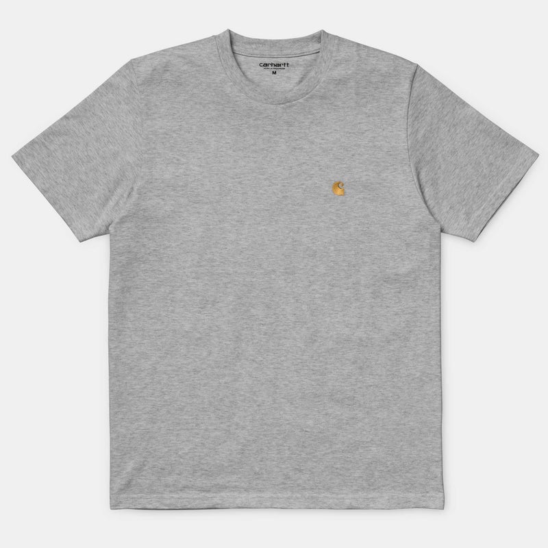 Carhartt Chase Tee, grey heather / gold