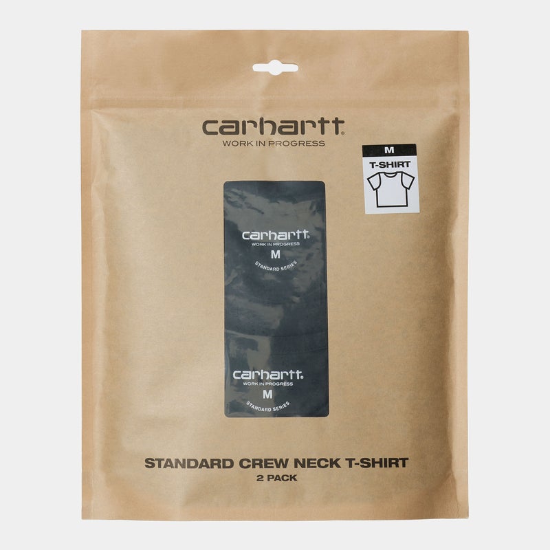 Carhartt Standard Crew Neck tee 2-pack, black + black
