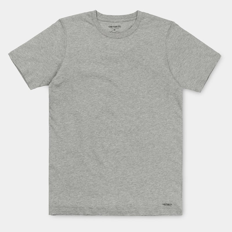 Carhartt Standard Crew Neck tee 2-pack, grey + white
