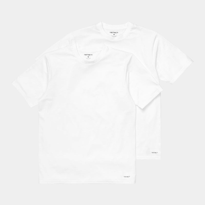 Carhartt Standard Crew Neck tee 2-pack, white + white