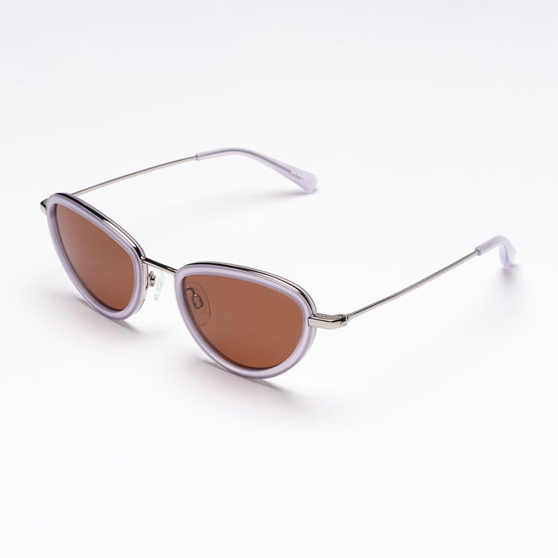 Sun Buddies Left Eye, milky lavender / silver