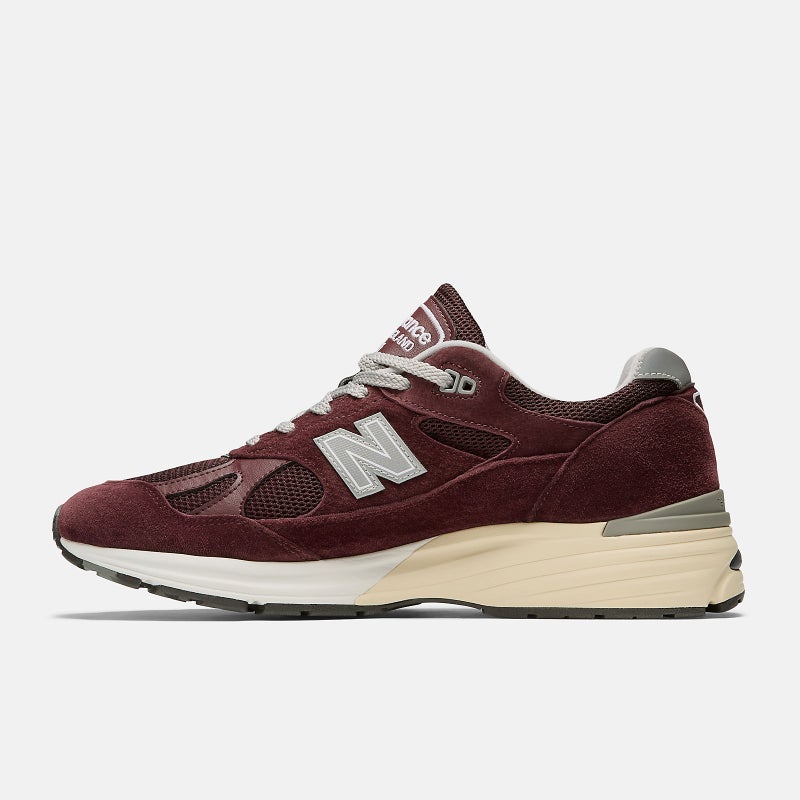 New Balance Made In UK 991 V2, catawba grape / silver / naval academy