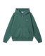 Obey Lowercase Pigment Zip Hood, pine needle