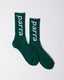 Parra Lower Case Socks, pine green
