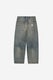 Carhartt Brandon Pant, blue worn used wash.
