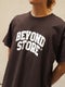 Beyond Store Tee, brown / white.