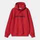 Carhartt Hooded Sweat, cherry / space.