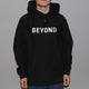 Beyond Brand Text Logo Premium Hoodie, black