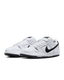 Nike SB Dunk Low, white / white / black.
