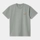 Carhartt American Script t-shirt, grey heather