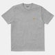 Carhartt Chase Tee, grey heather / gold