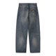 Carhartt Brandon Pant W's, blue worn used wash.